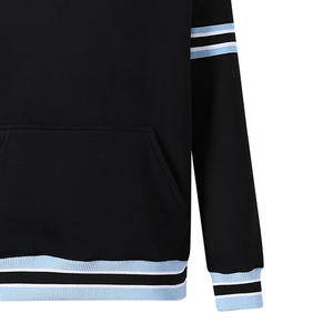 New 2026 Fraternity Style Men's <b>Black</b> Crewneck Sweatshirt Custom Greek Letter Logo Chenille Embroidery Cotton Wholesale Supplier - Product Image 2