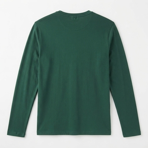 Camisetas de Manga Larga para Hombre, Personalizadas con su Marca, Cuello Redondo, Ecológicas, Deportivas, de Tela de Lona, Corte Holgado, Impresión Digital, MOQ Bajo - Product Image 4