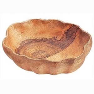 Bol de service vintage en bois de style américain, fait main, durable, vaisselle, saladier, ustensiles de table, meilleur prix - Product Image 6