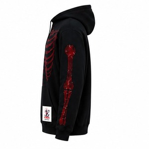 Sudadera con Pedrería para Hombre de la Mejor Calidad, 100% Algodón, Tela Suave y Transpirable, Diseño con Acentos de Cristal, Cómoda, Informal, Moda Urbana - Product Image 5
