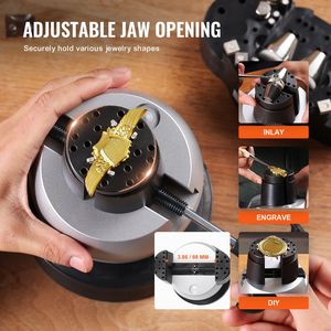 Morsa a sfera da 5 pollici per incisione, strumento di posizionamento con rotazione a 360 gradi e 35 accessori, blocco per incisione gioielli - Product Image 6