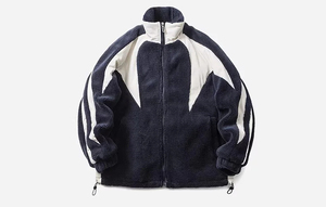 Chaqueta de Forro Polar con Cuello Alto y Cierre de Cremallera, Estilo Casual para Otoño, Material de Poliéster, Corte Regular - Product Image 4