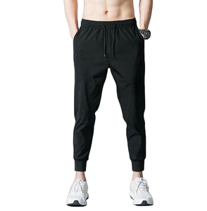 High Quality Mid Waist Crystal <b>Sweatpants</b> for Men and <b>Women</b> 100% Cotton Lightweight Quick Dry Casual Sports Pants - Product Image 1