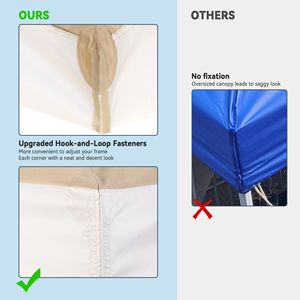 Tenda 2T 8x8ft con Tetto Rosso, Pergola e Gazebo - Categoria Prodotti - Product Image 4