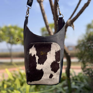 Bolso de Mano de Cuero Vacuno, Estilo Bohemio Gitano, Vintage, Hecho a Mano, Estilo Occidental, Bolso de Hombro Multiusos, Bolsos Más Vendidos - Product Image 1