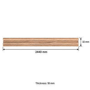 Moulures en MDF plaqué noyer noir pour la décoration intérieure des murs, des plinthes et des plafonds, moulures en bois - Product Image 2