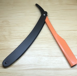 Antique Black Men's Barber Tools Single Blade Folding Shaving Knife Stainless Steel <b>Straight</b> <b>Razor</b> for Hair Cutting - Product Image 3
