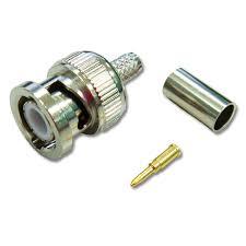 ปลั๊ก BNC (F) LMR 240 พร้อมหน้าสัมผัสเงินและตัวเรือนทองเหลือง-แบบย้ำสาย - Product Image 2