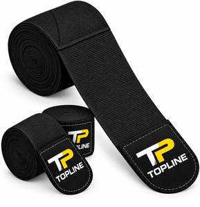 Bandes de soutien pour poignets TOPLINE, sangle réglable, musculation, entraînement de force, unisexe, polyester, protection antidérapante pour la paume - Product Image 3