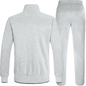 Men’s Premium Sports Tracksuit Casual Cotton Blend Zipper Tracksuit <b>Zip</b>-<b>Up</b> <b>Jacket</b> Elastic Waist Pants Breathable Jogging Set - Product Image 6