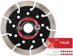 Disco de Corte de Diamante LD410 de 5 Pulgadas con Segmentos de 13.0 mm |   Disco de Corte para Hormigón y Piedra Forjado |   Uso en seco y húmedo - Product Image 1