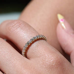 IGI/GIA Lab Grown Cut Diamond Vintage 14K Boda amarilla/Compromiso Anillo unisex en oro blanco fino Anillo de aniversario digno de fiesta - Product Image 3