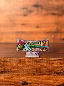 Nouvelle Arrivée Vente Chaude Western Élégant À La Main Outillé Gravé En Cuir Pinces À Cheveux En Cuir Griffe Cheveux Accessoires pour Femmes - Product Image 2