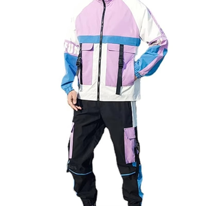 Customized Men's <b>Nylon</b> Windbreaker Track Sweat Suit Set for Men Outdoor Clothing Men <b>Jogger</b> Set Blank tracksuits OEM - Product Image 5