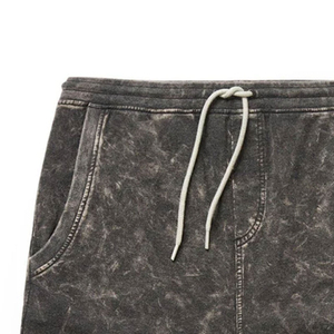 Shorts décontractés respirants pour homme, style streetwear, délavés à l'acide, en coton vintage, confortables - Product Image 5