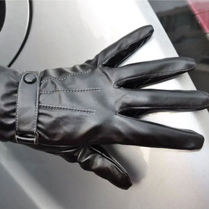 Nuevos Guantes de Cuero Casuales Vintage para Mujer, Cálidos para Invierno, Negros, Personalizables, Largos, Transpirables, de Cuero Genuino - Product Image 4