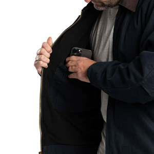 <b>Lightweight</b> Winter <b>Men's</b> Hooded Canvas <b>Jacket</b> with Front Logo Quick Dry & Eco-Friendly Customizable for Daily Casual Outdoor Use - Product Image 3