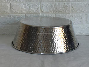 Pédicure en aluminium martelé poli Grand bol Spa Essentials Bassin de pédicure rond Soulagement des pieds et massage Bol rond - Product Image 5