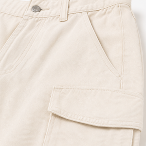 Pantalones Cargo Personalizados para Hombre, de Algodón Twill, Pierna Ancha, Multibolsillos, Casuales, para Trabajo, Color Beige, Venta al Por Mayor, OEM - Product Image 4