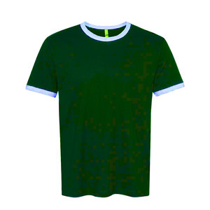 T-shirts en coton rayés décontractés et légers de qualité supérieure, style été, coupe ajustée, personnalisables OEM pour impression de logo, T-shirt Ringer pour femme - Product Image 3