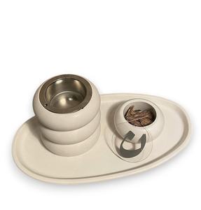 Juego de artesanías de resina hechas a mano Beige árabe Mubkhar Bokhoor quemador Mabkhara Bakhoor Oud quemador de incienso Jade Mubkhar Bokhoor - Product Image 3