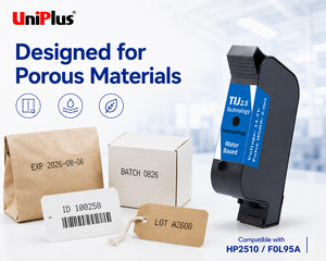 ตลับหมึกน้ำ Uniplus แบบใช้น้ำเป็นตัวทำละลาย ใช้ร่วมกับ HP2510 F0L95A สำหรับการพิมพ์วันที่บนวัสดุที่มีรูพรุน - Product Image 1