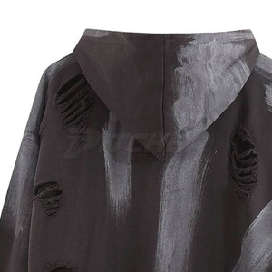 High Quality Casual Distressed <b>Hoodie</b> For Men Streetwear With Modern Washed Look Men Fashion Wear - Product Image 6