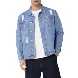 Veste en jean pour homme personnalisée de haute qualité avec design sur mesure, vente en gros d'usine OEM 2025 - Product Image 3
