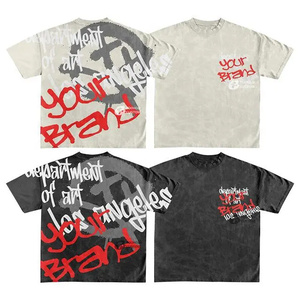 เสื้อยืดคอกลมแขนสั้นลายพิมพ์100% สำหรับผู้ชายมีตัวอักษรเสื้อยืดระบายอากาศได้ดีเป็นมิตรต่อสิ่งแวดล้อมสำหรับฤดูร้อน - Product Image 2