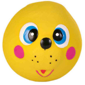 Set di facce in lattice per animali domestici con effetto sonoro cigolante, giocattolo da 6 cm di diametro - Product Image 3