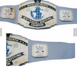 Custom Premium Fitler Sports Intercontinental World Heavyweight Championship Wrestling Title Belt <b>EVA</b> Foam 2MM Leather Straps - Product Image 2