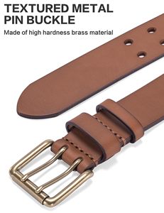 Cinturón de Cuero Genuino para Hombre a Precio de Mayoreo, Cinturón de Cuero de Lujo en Oferta - Product Image 4