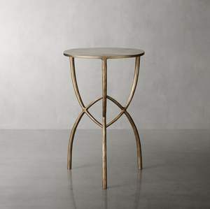 Table d'appoint décorative contemporaine en métal avec structure en fer robuste et finition élégante pour les maisons - Product Image 3