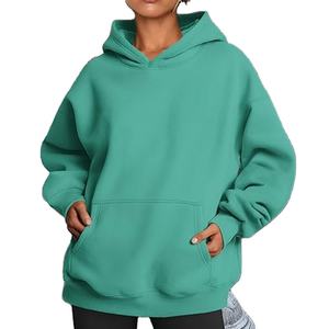 Sudaderas con Capucha para Mujer, Diseño Personalizado, Alta Calidad, 100% Algodón, Hombros Caídos, Logotipo Personalizado, Servicio OEM, Sudaderas y Camisetas - Product Image 6