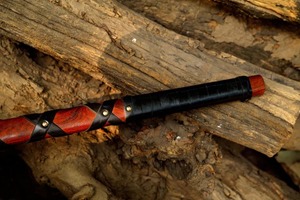<b>Viking</b> Art Handmade <b>Viking</b> <b>Axe</b> Stainless Steel Head Stainless Steel Handle Leather Wrapped Builder's Hatchet 6 Cutting Edge <b>Axe</b> - Product Image 4