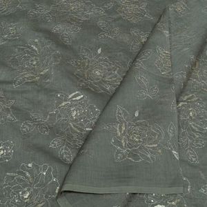 Heavy Weight Embroidered <b>Sequin</b> Lace Fabric Luxury Fashion Textile For Bridal Evening Wear Party Dress And Designer Garments - Product Image 5