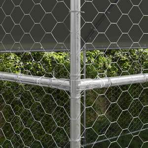 Caseta para Perros Plateada de 4 Piezas, 26.25 x 6.56 x 6.56 pies, Mueble de Acero para Mascotas - Product Image 3