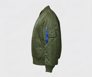 <b>Men</b>’s Stylish Bomber <b>Jacket</b> – Casual Outerwear, Comfortable Fit, Zip Closure, Ribbed Details, Versatile <b>Jacket</b> for Everyday Use - Product Image 4