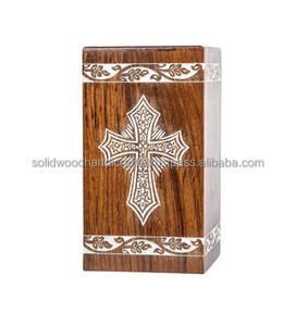 Nouveau design d'urnes de crémation en bois pour adultes urnes en bois urnes funéraires taille personnalisée fournitures funéraires - Product Image 3