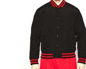 Veste universitaire en cuir de mouton surdimensionnée à imprimé personnalisé, veste boxy boutonnée style Letterman, veste d'hiver - Product Image 1