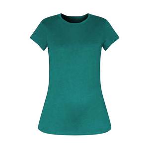 Camiseta básica de algodón ajustada de verano, camiseta negra de cuello redondo de gran tamaño de fábrica para mujer, camiseta lisa en blanco de talla grande para niñas - Product Image 5