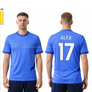 Proveedor de Camisetas de Fútbol con Transferencia Térmica Hechas a Medida |   Uniformes de Fútbol Transpirables 100% Poliéster del Equipo Samavia, Camisetas con Parte Delantera Corta - Product Image 2