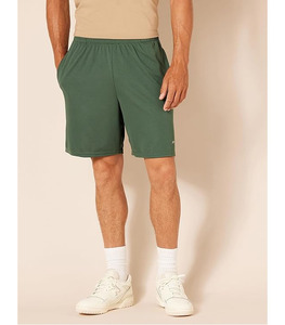 กางเกงขาสั้นลำลองผู้ชายสำหรับฤดูร้อน ผ้าเทอร์รี่ แห้งเร็ว กันยับ ปักลายชายผ่า เอวยางยืดสูง ระบายอากาศได้ดี ทรงหลวม - Product Image 2