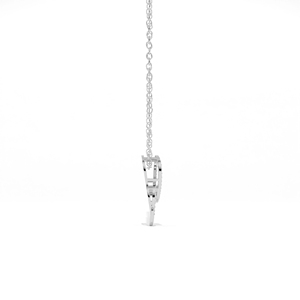 Pendentif Feuille d'Olivier Aarinya Botanical Infinity Vine avec Diamant de Laboratoire, Or Rose 9K, Pavé Moderne, Cadeau de Mariage, Fête - Product Image 5