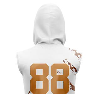 Uniforme de Fútbol 7v7 para Niños, Jersey sin Mangas con Capucha, Pantalones Cortos a Juego, Diseño Sublimado con Estampado de Garras, Nombre del Equipo y Número del Jugador Personalizados - Product Image 4