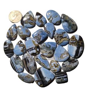 Cabochon d'opale bleue naturelle de haute qualité Pierre précieuse en vrac unique pour le lot de bijoux de guérison disponible - Product Image 4
