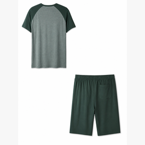 New Style Customize Casual Men Shorts <b>Sets</b> Two Piece Summer <b>Set</b> Breathable Solid Color Hot Sale Workout Wear Men's Short <b>Sets</b> - Product Image 2