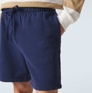 Pantalones Cortos Bermuda de Algodón para Hombre, Talla Grande, Color Sólido, con Cordón, Casuales, Tejidos, de Cintura Media - Product Image 4