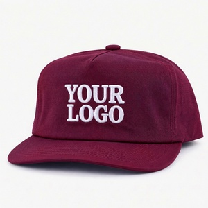 Casquette Urbaine Vintage Sportive 5 Panneaux Profil Haut Non Structurée Coupe Boxy Broderie Personnalisée Logo Impression en Relief 100% Coton - Product Image 4