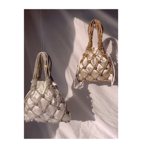 New Arrival Handcrafted Ethnic Beautiful Macrame Boho Style <b>Mini</b> <b>Hand</b> Bag for Casual Use - Product Image 4